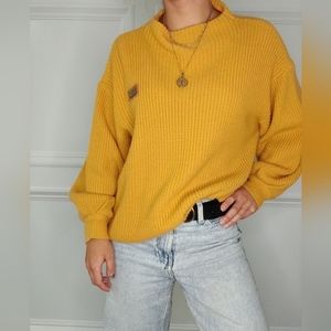 Oversized Nananiii Knit Yellow Sweater